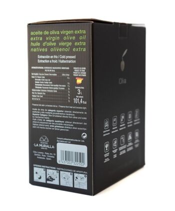 iOliva Bag in Box 3 L. Huile d'olive extra vierge de qualité supérieure, variété Hojiblanca 4