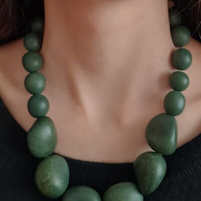 Organico Necklace - Forest Green
