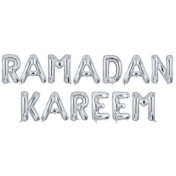 Ballons Aluminium Ramadan Kareem - Argent 2