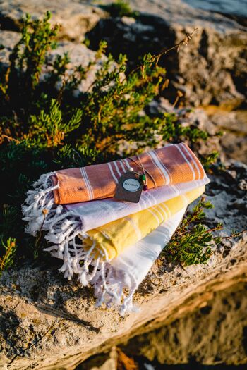 Lot de 40 Serviettes de Hammam "Classic Towels" | comme serviette de plage, pour les voyages, le sauna et le sport | coloré, classique, intemporel 3