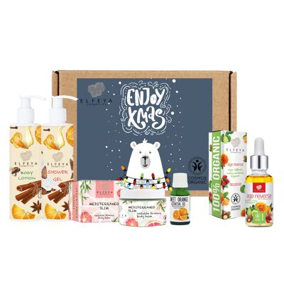 Gift box xmas organic winter skin care