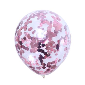 Ballons Confettis (10pk) - Rose Pâle 2