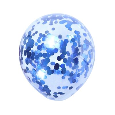 Konfetti-Luftballons (10 Stück) – Marineblau