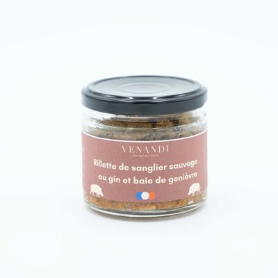 100% French wild boar rillette with DNA gin (100G)