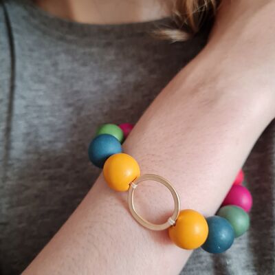 Bracelet Bola Tagua - Multicolore