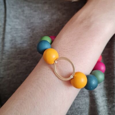 Bracelet Bola Tagua - Multicolore