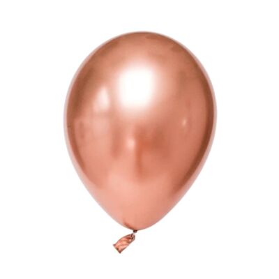 Metallic-Luftballons (10 Stück) – Roségold