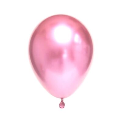 Metallic-Luftballons (10 Stück) – Hellrosa