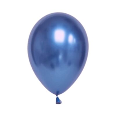 Metallic-Luftballons (10 Stück) – Blau