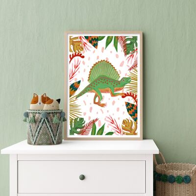 Un dinosaurio Spinosaurus Nursery Art Print A3 29,7 x 42cm