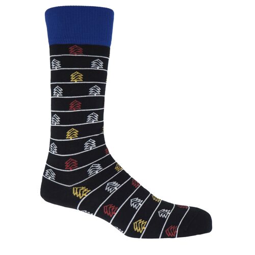 Christmas Tree Men's Socks - Black