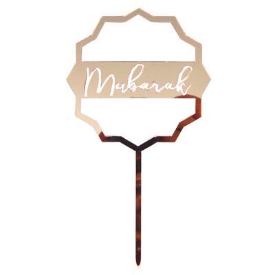 Décorations de Gâteau Mubarak (5pk) - Or Rose