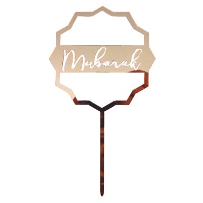 Adornos para tarta Mubarak (paquete de 5) - Oro rosa