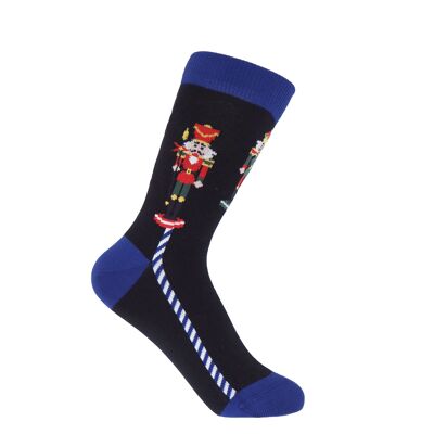 Calcetines Navidad Cascanueces Mujer - Negro