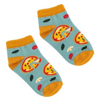 Chaussettes basses Pizza pour enfants 1