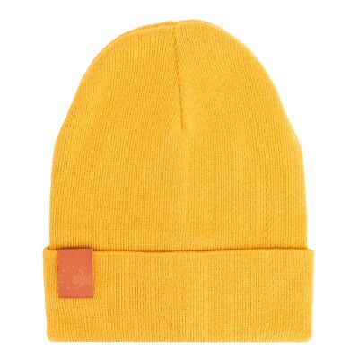 Classic beanie mustard yellow for Kids