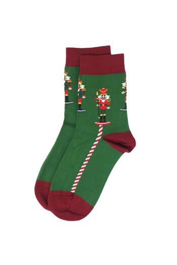 Chaussettes Femme Casse-Noisette Noël- Vert 3