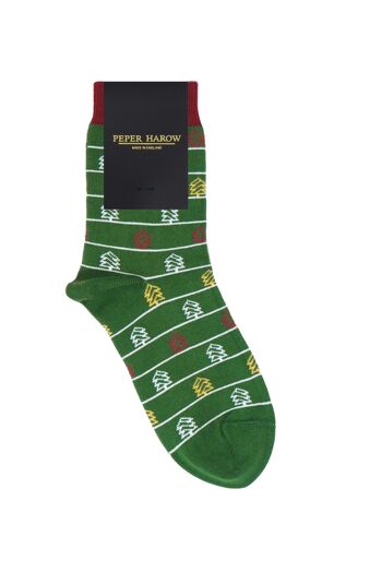 Chaussettes Femme Sapin de Noël- Vert 2