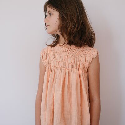 WILD BELLE TOP organic double gauze pink