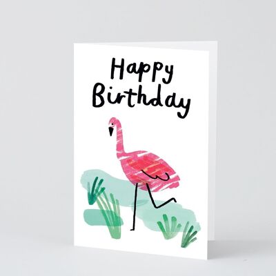 Alles Gute zum Geburtstagskarte - Alles Gute zum Geburtstag Flamingo