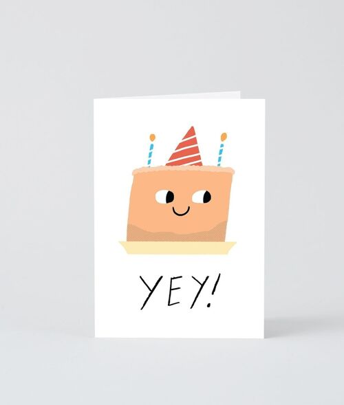 Happy Birthday Card - Yey Cake