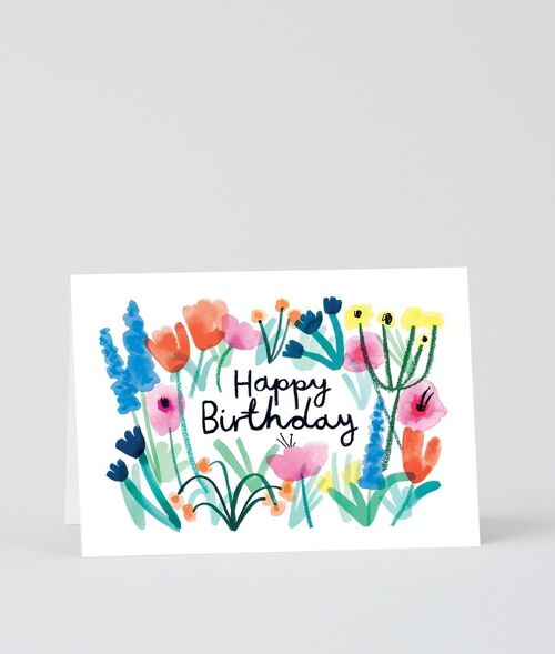Happy Birthday Card - Happy Birthday Floral