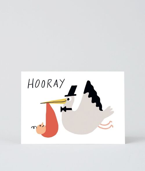 New Baby Card - Hooray