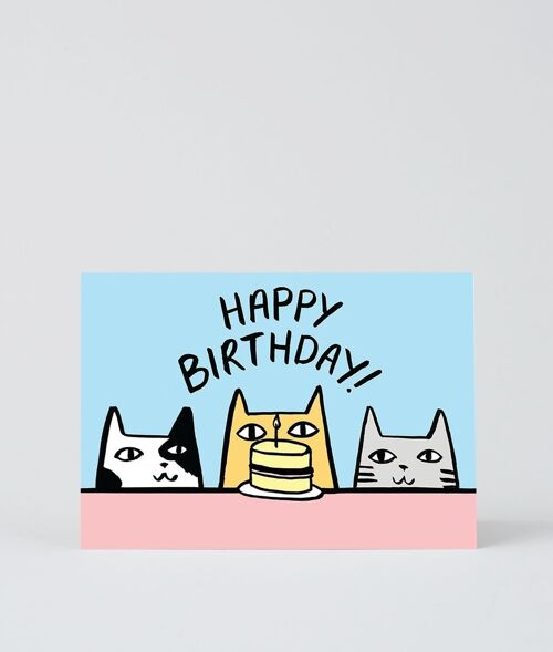 Happy Birthday Card - Happy Birthday Cats