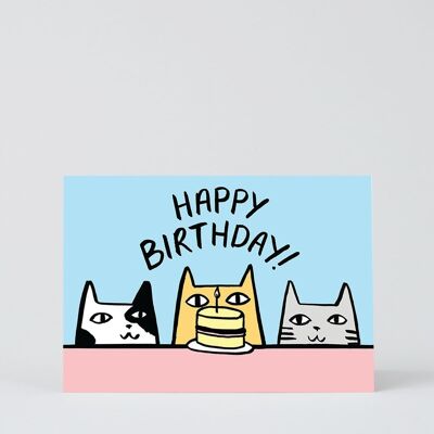 Happy Birthday Card - Happy Birthday Cats
