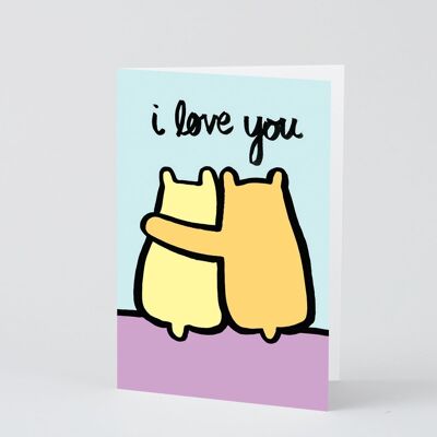 Liebes- und Freundschaftskarte - Liebe dich Bären