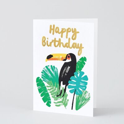 Tarjeta de feliz cumpleaños - feliz cumpleaños tucanes