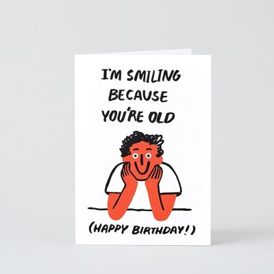 Alles Gute zum Geburtstagskarte - Du bist alt