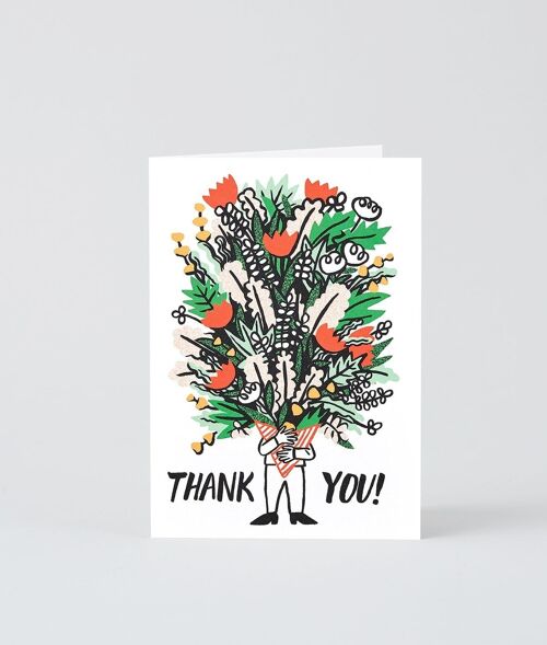 Thank You Card - Bunch Of Flowers