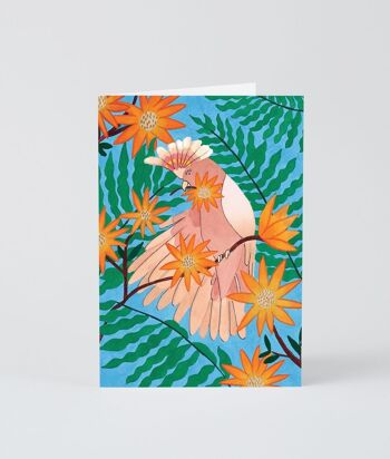Carte de Voeux Art - Oiseau Tropical 1