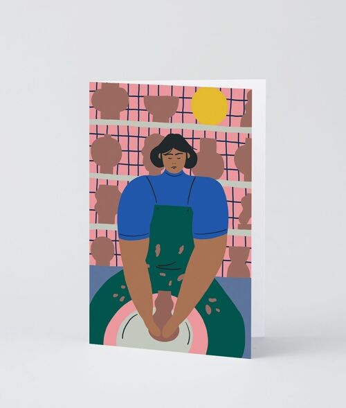 Art Greetings Card - The Potter