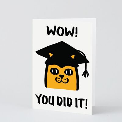 New Baby Card - Wow You Did It