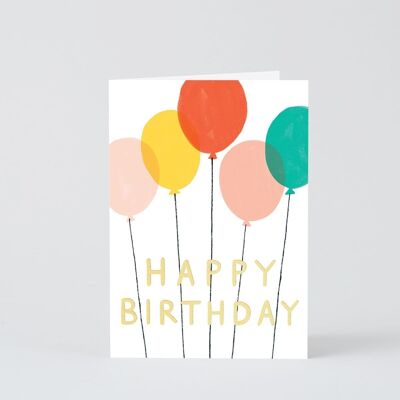 Happy Birthday Card - CT Happy Birthday Balloons