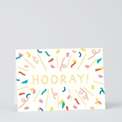 Happy Birthday Card - Hooray