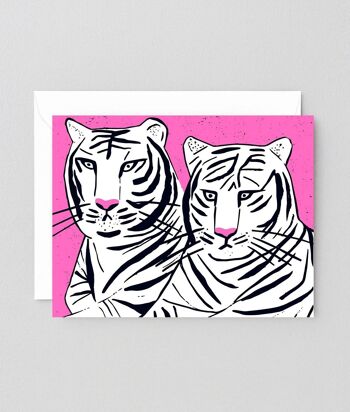 Carte Joyeux Anniversaire - Tigres 2