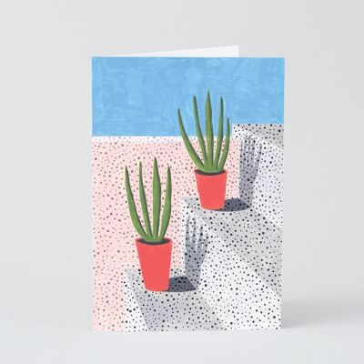 Tarjeta de felicitación de arte - Estudio de plantas 3