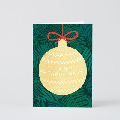 Christmas Greetings Card - Giant Bauble