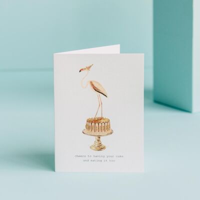 TokyoMilk Cheers To Having Your Cake Birthday Card
