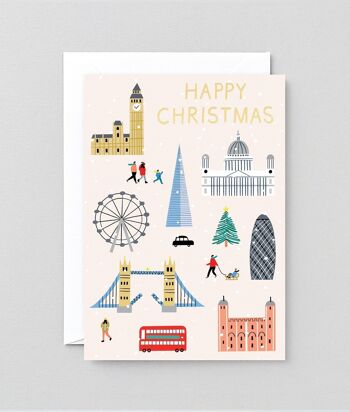 Carte de voeux de Noël - Joyeux Noël Londres 2