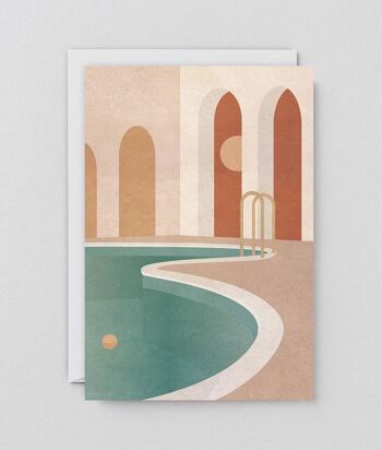 Carte de Voeux d'Art - Piscine à Arches 2