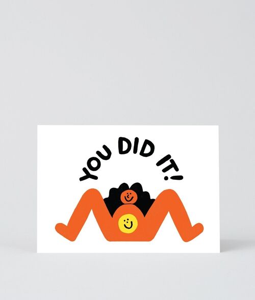 New Baby Card - You Did It!