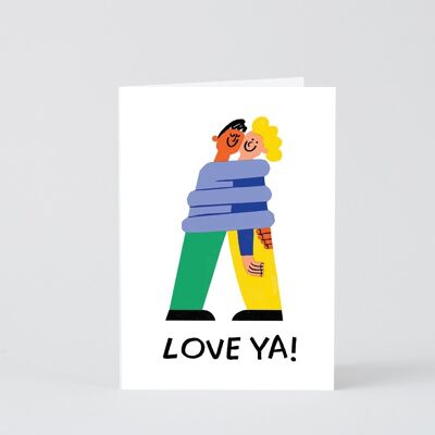Liebes- und Freundschaftskarte - Love Ya
