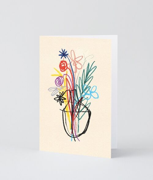 Art Greetings Card - Bouquet