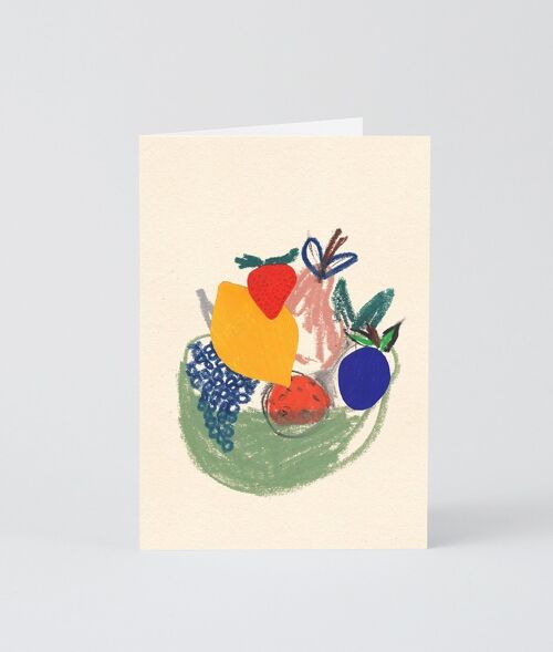 Art Greetings Card - Fruit Basket