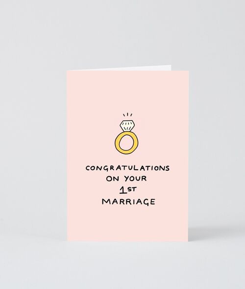 Wedding & Engagement Card - Congrats First Marriage