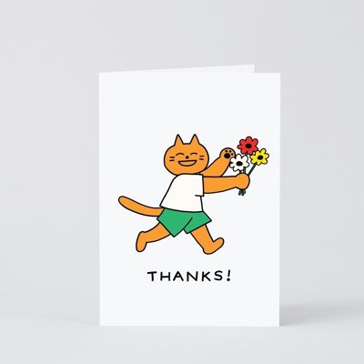 Tarjeta de agradecimiento - Gracias gato
